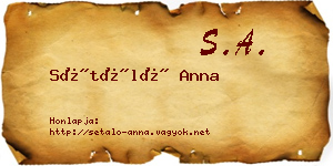 Sétáló Anna névjegykártya